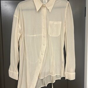 Ann Demeulemeester Cream Button-Up Shirt